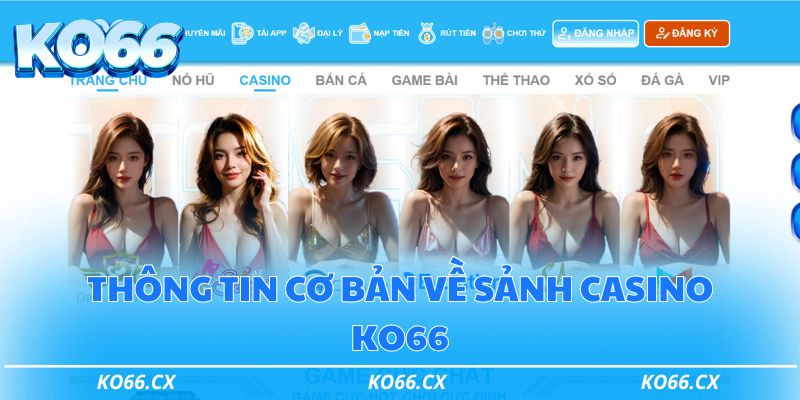 Thông tin cơ bản về sảnh casino Ko66