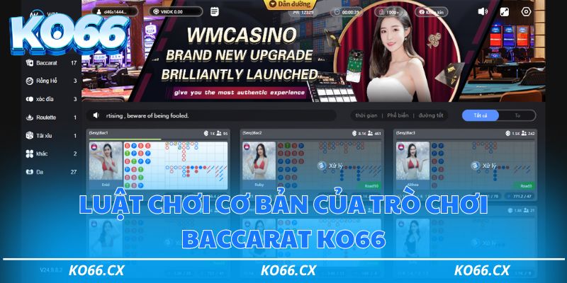 Luật chơi cơ bản của trò chơi Baccarat tại KO66